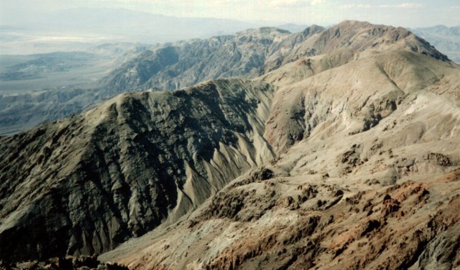 Crest of the Black Mountains above Death Valley from Dantes View